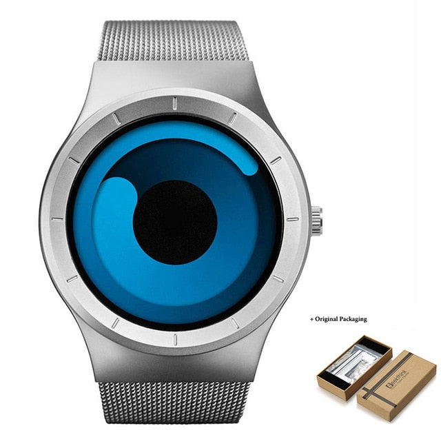 Men's Casual Party Watch. Cool Neon Quartz Steel Mesh Watch. WickedYo